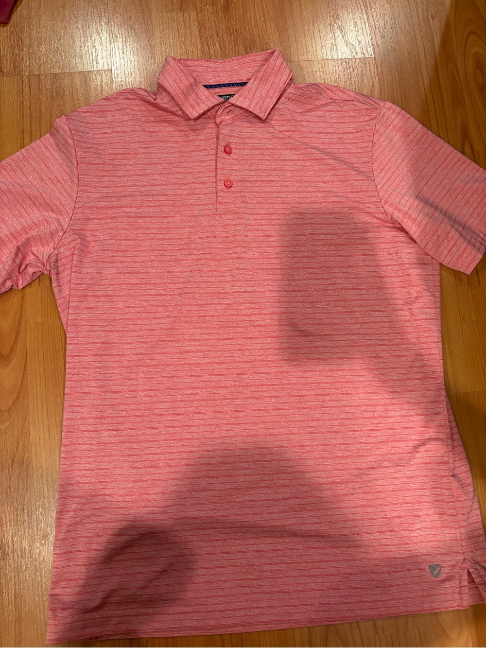 Men's Red Cremieux Polo Shirt. Size Medium